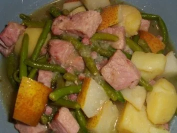 Kasseler-Eintopf mit Birnen und Bohnen - Rezept - Bild Nr. 5