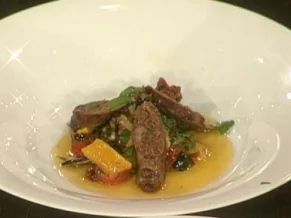 Hausgemachte Salsiccia mit Salat vom toskanischen Gemüse - Rezept