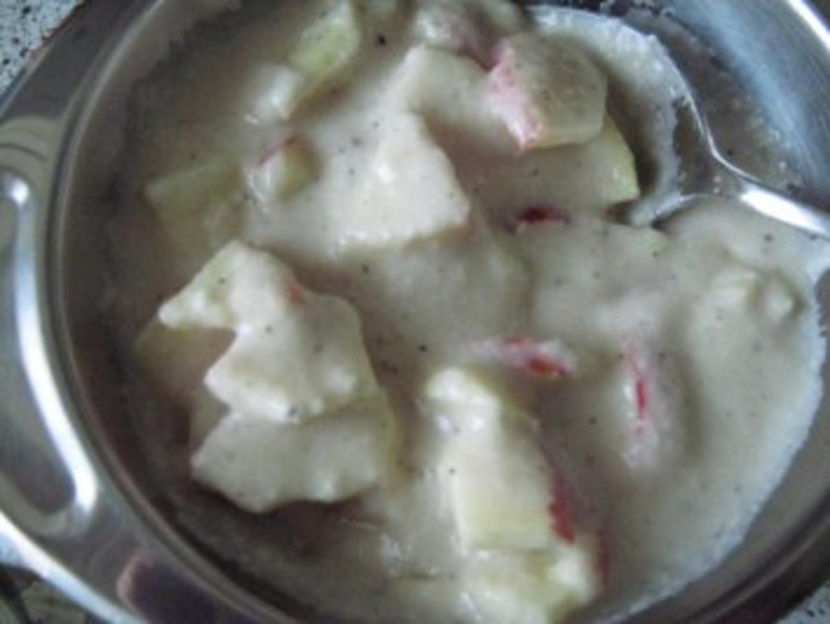 Meeretich-Leberkäse-Salat mit  Apfel - Rezept - Bild Nr. 3
