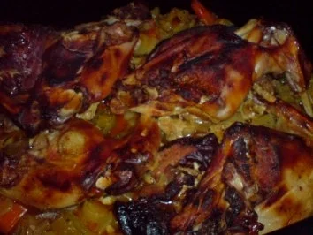 Rezept: Kaninchenkeulen und Kasslerkamm mit Rotkraut zu Klößen oder Salzkartoffeln Bild Nr. 16 Kaninchenkeulen und Kasslerkamm mit Rotkraut zu Klößen oder Salzkartoffeln - Rezept - Bild Nr. 16