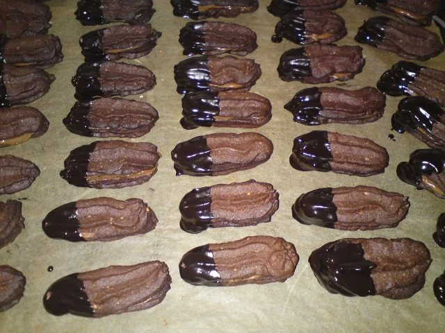 Rezept: Plätzchen: Nougatstangen Bild Nr. 2 Plätzchen: Nougatstangen - Rezept - Bild Nr. 2