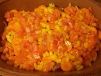 Kochen: Pute aus dem Römertopf mit fruchtig-sahniger Sauce - Rezept - Bild Nr. 4