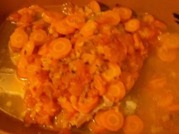 Kochen: Pute aus dem Römertopf mit fruchtig-sahniger Sauce - Rezept - Bild Nr. 5