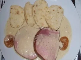 Kassler mit Aprikosen-Merrettich-Sauce - Rezept