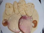 Rezept: Kassler mit Aprikosen-Merrettich-Sauce Kassler mit Aprikosen-Merrettich-Sauce - Rezept