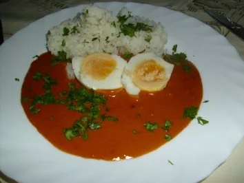 Exotisches Eiercurry - Rezept