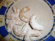 Weihnachtsgebäck:   Vanillekipferl aus Dinkelmehl - Rezept