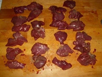 Rezept: Spieße von Geflügelleber Bild Nr. 2 Spieße von Geflügelleber - Rezept - Bild Nr. 2