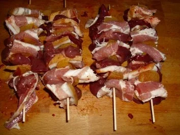 Rezept: Spieße von Geflügelleber Bild Nr. 3 Spieße von Geflügelleber - Rezept - Bild Nr. 3