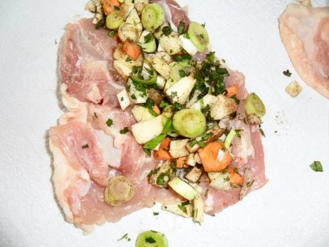 Gefüllte Hähnchenschenkel - Rezept - Bild Nr. 5