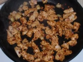 Bohnen-Putenfleisch-Pfanne mit Spiralnudeln - Rezept - Bild Nr. 5