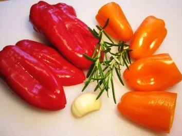 Kleine rote Paprika ... - Rezept - Bild Nr. 2