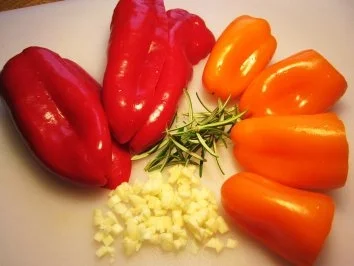 Kleine rote Paprika ... - Rezept - Bild Nr. 3