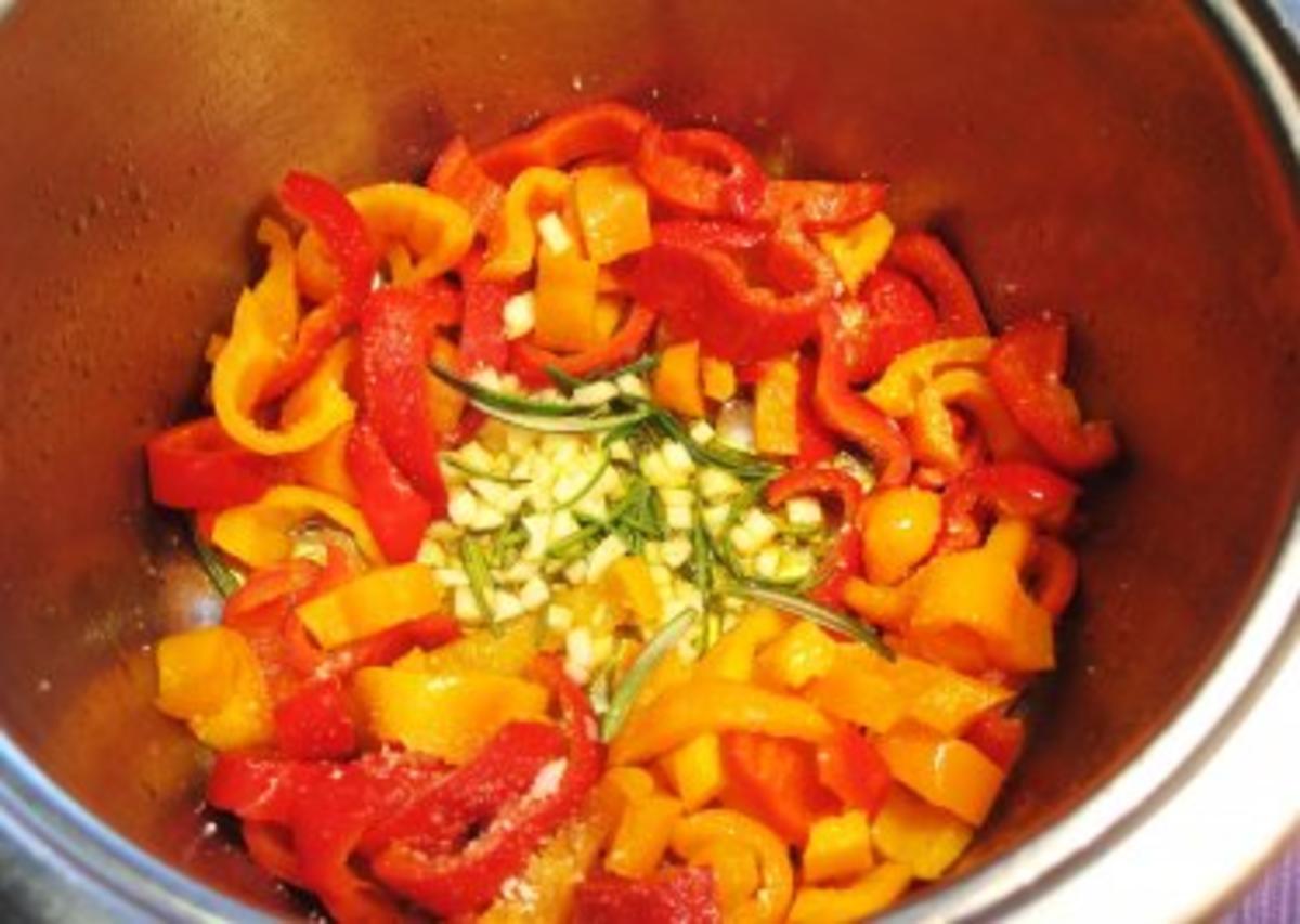 Kleine rote Paprika ... - Rezept - Bild Nr. 4