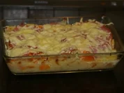 Sauerkrautauflauf mit Lachsschinken - Rezept