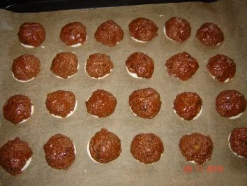 Rezept: Weihnachtsplätzchen : Nuss-Nougat-Plätzchen Bild Nr. 4 Weihnachtsplätzchen : Nuss-Nougat-Plätzchen - Rezept - Bild Nr. 4