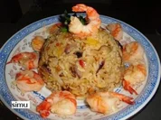 Gebratener Reis mit Garnelen - Rezept