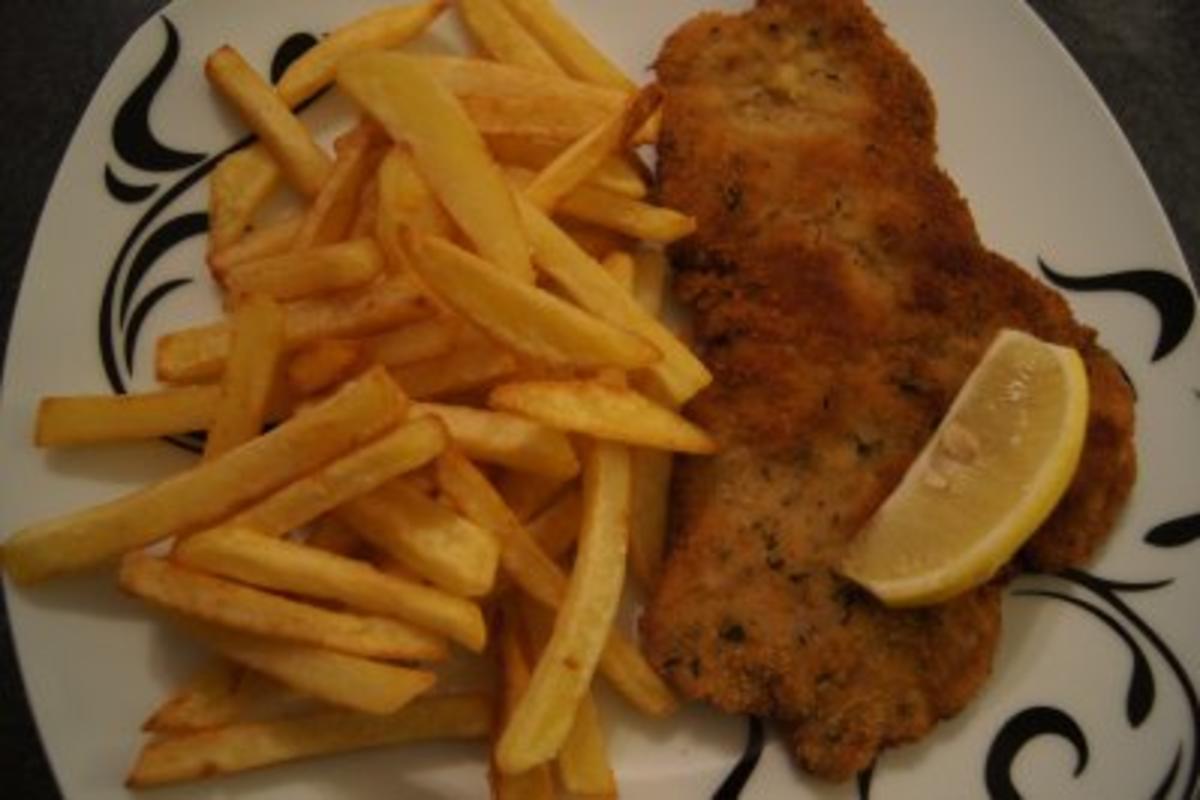 Bilder für Schnitzel in Kräuterpanade - Rezept