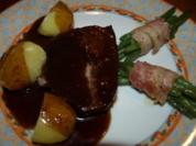Rinderbraten in Rotweinsoße - Rezept