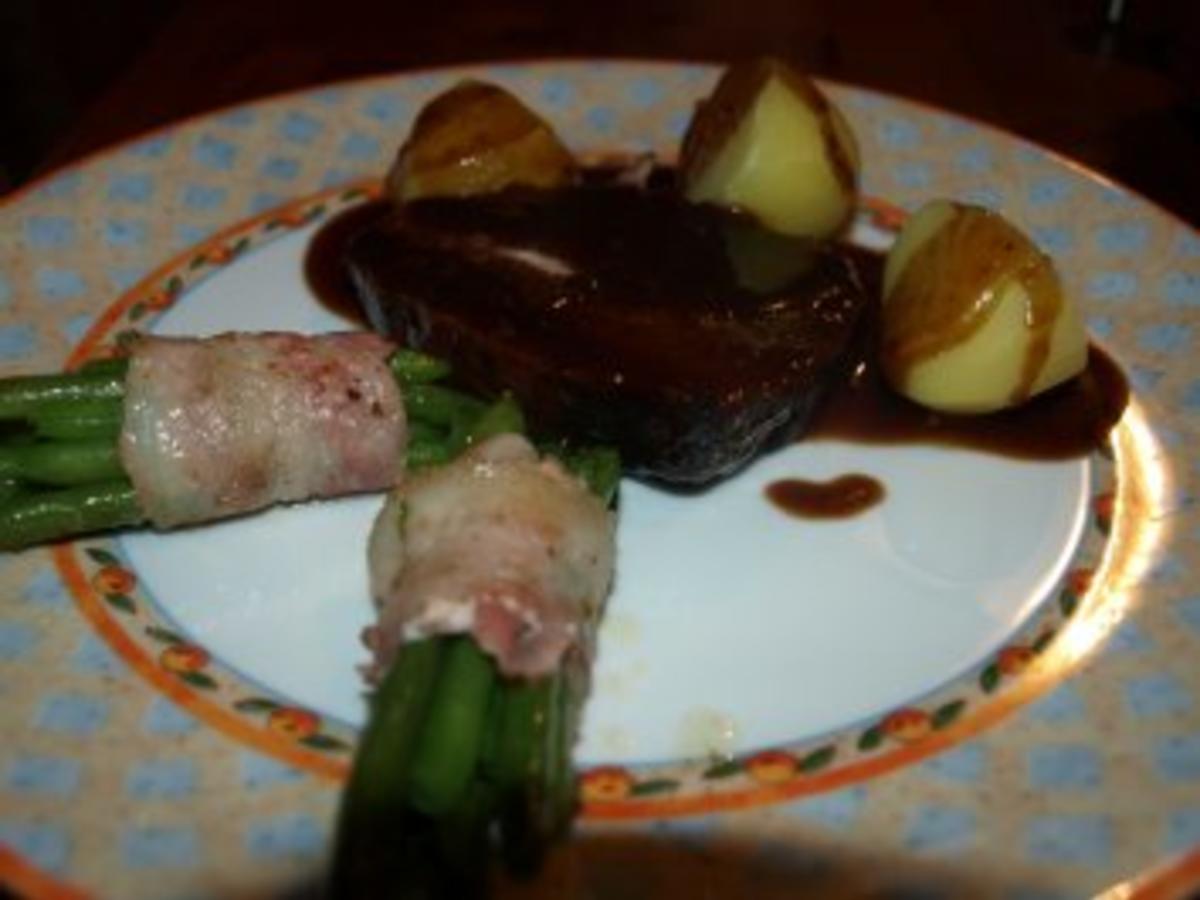 Rinderbraten in Rotweinsoße - einfach - 637 kcal/100g