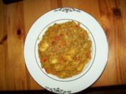 Curryfleisch mit Reis (sehr scharf ) - Rezept
