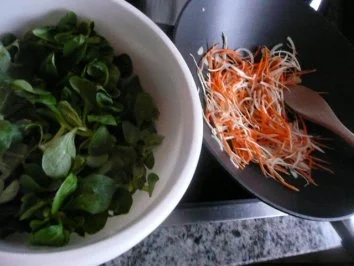 SALAT / FELDSALAT MIT WURZELGEMÜSE - Rezept - Bild Nr. 3