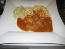 Kalbsrahmgulasch mit Knöpfli - Rezept
