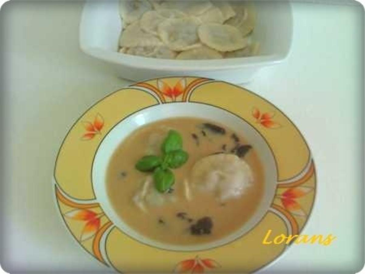 Steinpilzbouillon mit Maultaschen - Rezept - Bild Nr. 8