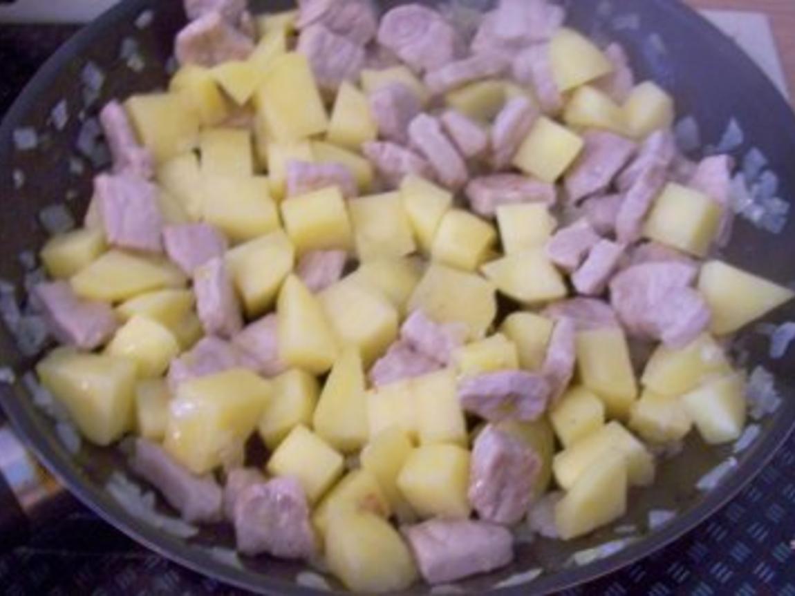 Kochen: Kartoffel-Fleisch-Pfanne - Rezept - kochbar.de