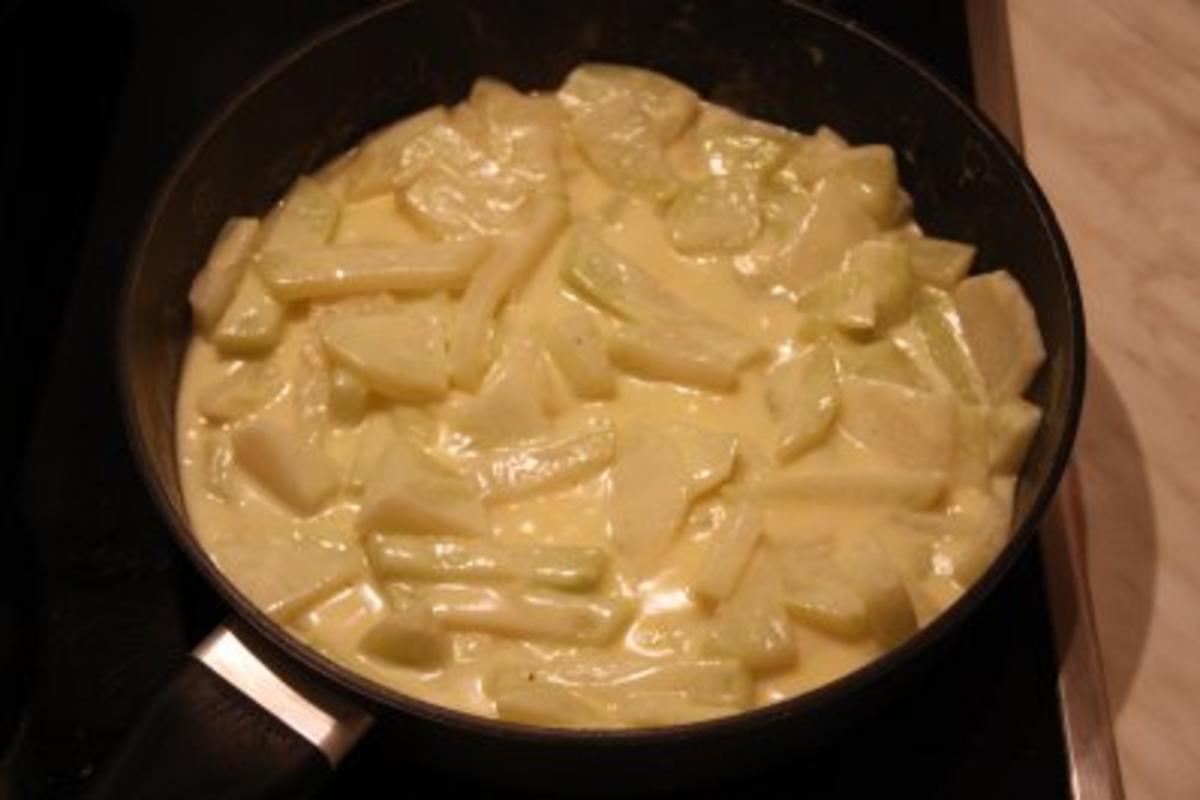 Kohlräbchen mit Kartoffelcremegratin - Rezept - Bild Nr. 3