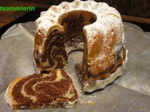 Rezept: KuchenZwerg: MARMOR-GUGELHUPF KuchenZwerg: MARMOR-GUGELHUPF - Rezept