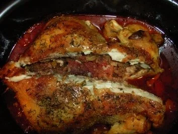 Orientalisch gefülltes Hühnchen - Rezept