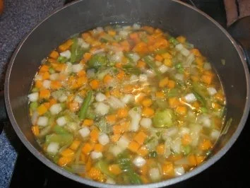 Gemüse-Nudel-Eintopf mit Hackbällchen - Rezept - Bild Nr. 2