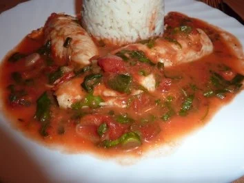 Rezept: Fl/Huhn: Hähnchen in Tomate- Ruccola Bild Nr. 6 Fl/Huhn: Hähnchen in Tomate- Ruccola - Rezept - Bild Nr. 6