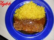 Rezept: Fleischgerichte:Naturschnitzel mit Curryreis Fleischgerichte:Naturschnitzel mit Curryreis - Rezept