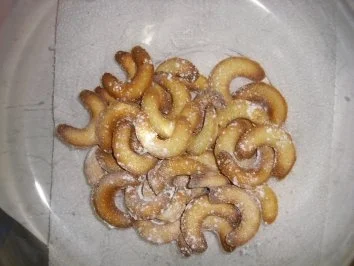 Vanillekipferl vom Backblech - Rezept