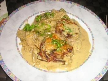 Schweinemedailions in Senf-Speckmantel mit Fenchelgemüse - Rezept - Bild Nr. 10