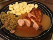 Entenbrust mit Feige und Apfel - Rezept