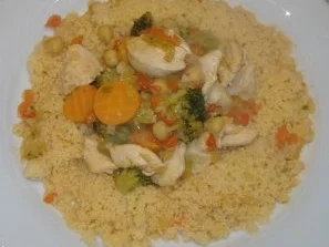 Rezept: Couscous mit Hähnchen - Gemüse - Ragout Couscous mit Hähnchen - Gemüse - Ragout - Rezept
