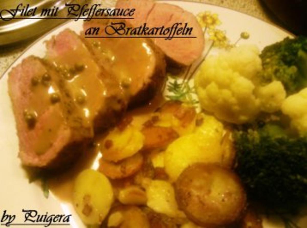 Bilder für Das Beste vom Schwein mit Pfeffersauce - Rezept