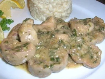 Kalbsnieren, gedünstet an Risotto - Rezept - Bild Nr. 6