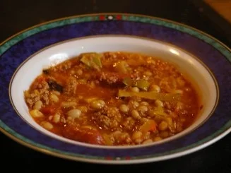 Scharfe Bohnensuppe - Rezept