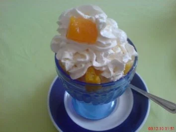 Pfirsicheisbecher - Rezept