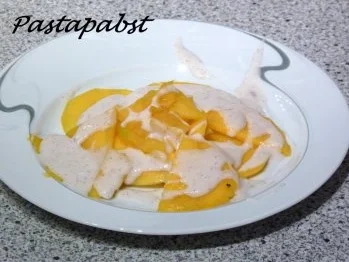 Rezept: Mangocarpaccio Bild Nr. 2 Mangocarpaccio - Rezept - Bild Nr. 2