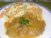 Gedünstete Rindsschnitzel - Rezept