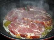 Teufelchens Kasslersteak mit Zwiebel-Kartoffeln - Rezept