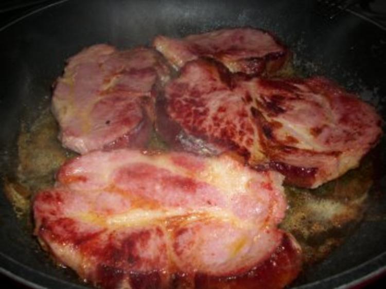 Teufelchens Kasslersteak mit Zwiebel-Kartoffeln Bild