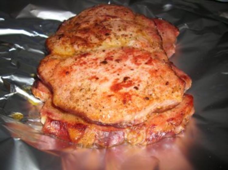 Teufelchens Kasslersteak mit Zwiebel-Kartoffeln