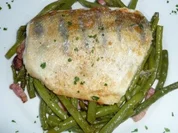 Zander auf Speckbohnen - Rezept