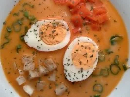 Lachssüppchen mit Chilli - Rezept